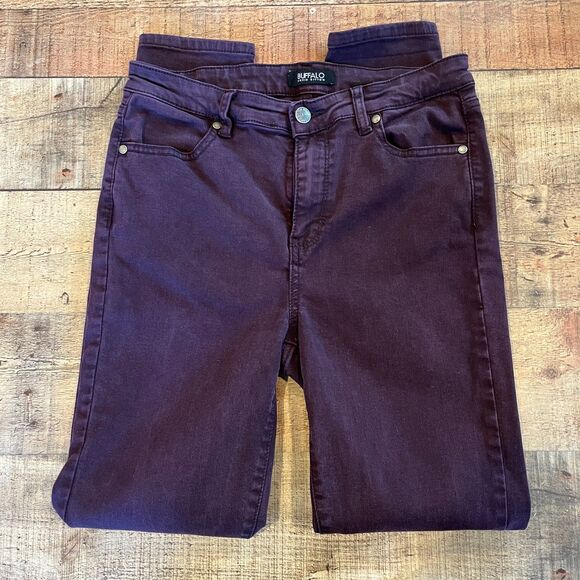 Buffalo David Bitton Purple Burgundy Stretch Skinny Jeans Size 4/27 - Picture 1 of 6
